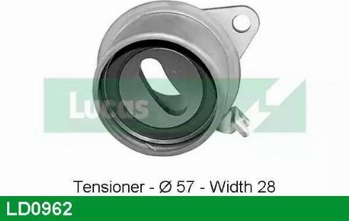 Lucas Engine Drive LD0962 - Tensioner Pulley, timing belt autospares.lv