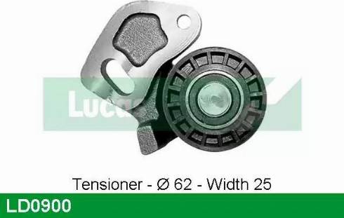 Lucas Engine Drive LD0900 - Tensioner Pulley, timing belt autospares.lv