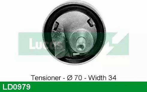 Lucas Engine Drive LD0979 - Tensioner Pulley, timing belt autospares.lv