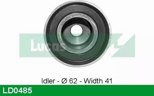 Lucas Engine Drive LD0485 - Tensioner Pulley, timing belt autospares.lv