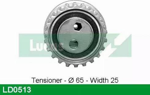 Lucas Engine Drive LD0513 - Tensioner Pulley, timing belt autospares.lv