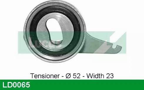 Lucas Engine Drive LD0065 - Tensioner Pulley, timing belt autospares.lv