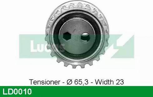 Lucas Engine Drive LD0010 - Tensioner Pulley, timing belt autospares.lv