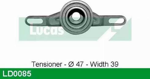 Lucas Engine Drive LD0085 - Tensioner Pulley, timing belt autospares.lv