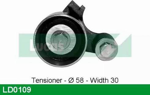 Lucas Engine Drive LD0109 - Tensioner Pulley, timing belt autospares.lv