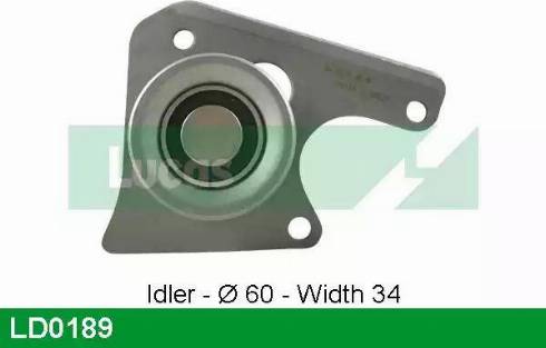 Lucas Engine Drive LD0189 - Tensioner Pulley, timing belt autospares.lv