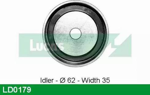 Lucas Engine Drive LD0179 - Tensioner Pulley, timing belt autospares.lv