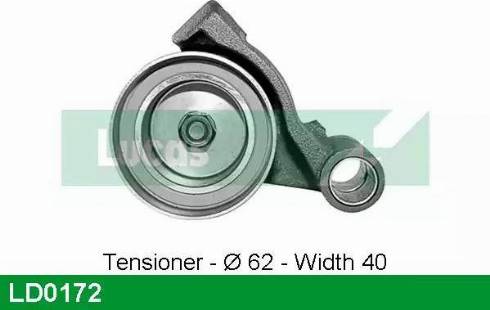 Lucas Engine Drive LD0172 - Tensioner Pulley, timing belt autospares.lv