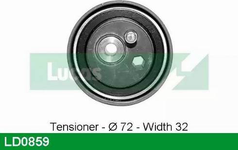 Lucas Engine Drive LD0859 - Tensioner Pulley, timing belt autospares.lv