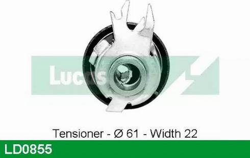 Lucas Engine Drive LD0855 - Tensioner Pulley, timing belt autospares.lv