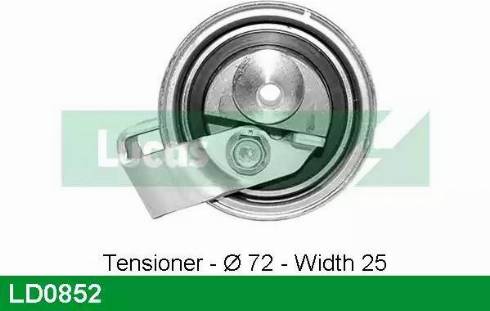 Lucas Engine Drive LD0852 - Tensioner Pulley, timing belt autospares.lv