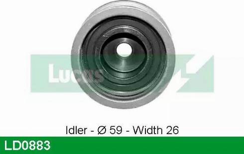 Lucas Engine Drive LD0883 - Tensioner Pulley, timing belt autospares.lv