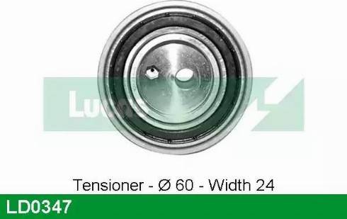 Lucas Engine Drive LD0347 - Tensioner Pulley, timing belt autospares.lv
