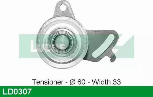 Lucas Engine Drive LD0307 - Tensioner Pulley, timing belt autospares.lv