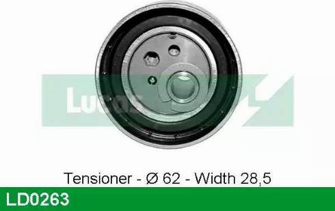 Lucas Engine Drive LD0263 - Tensioner Pulley, timing belt autospares.lv