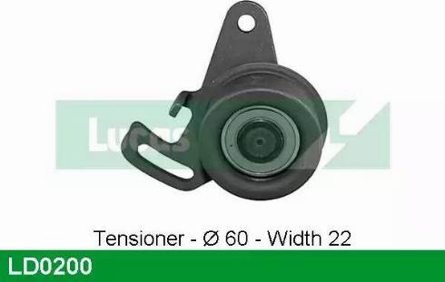 Lucas Engine Drive LD0200 - Tensioner Pulley, timing belt autospares.lv