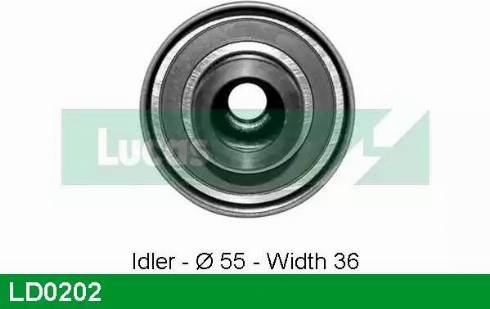 Lucas Engine Drive LD0202 - Tensioner Pulley, timing belt autospares.lv