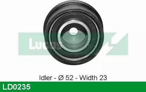 Lucas Engine Drive LD0235 - Tensioner Pulley, timing belt autospares.lv