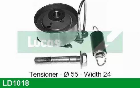 Lucas Engine Drive LD1018 - Tensioner Pulley, timing belt autospares.lv