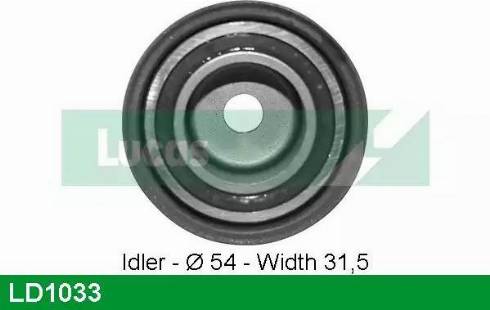 Lucas Engine Drive LD1033 - Tensioner Pulley, timing belt autospares.lv