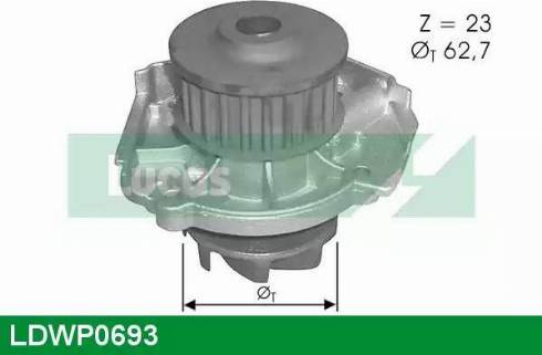 Lucas Engine Drive LDWP0693 - Water Pump autospares.lv