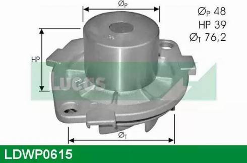 Lucas Engine Drive LDWP0615 - Water Pump autospares.lv