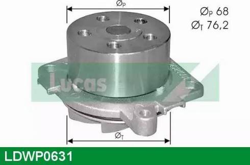 Lucas Engine Drive LDWP0631 - Water Pump autospares.lv