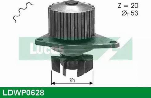 Lucas Engine Drive LDWP0628 - Water Pump autospares.lv