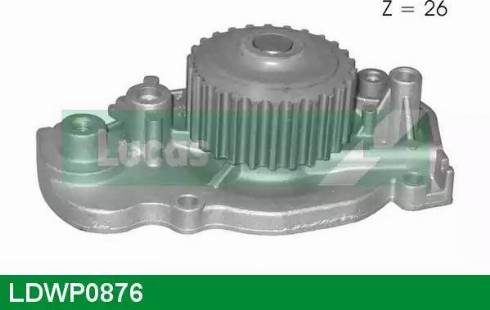 Lucas Engine Drive LDWP0876 - Water Pump autospares.lv