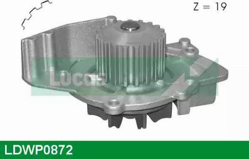 Lucas Engine Drive LDWP0872 - Water Pump autospares.lv