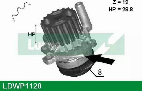 Lucas Engine Drive LDWP1128 - Water Pump autospares.lv