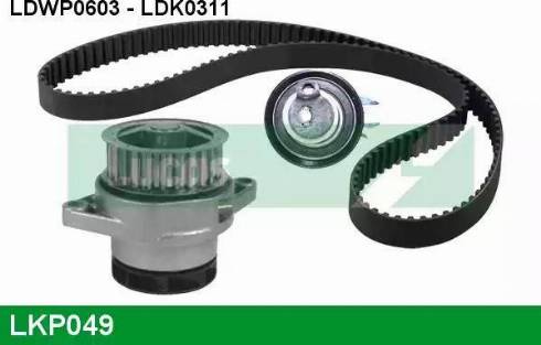Lucas Engine Drive LKP049 - Water Pump & Timing Belt Set autospares.lv