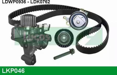 Lucas Engine Drive LKP046 - Water Pump & Timing Belt Set autospares.lv