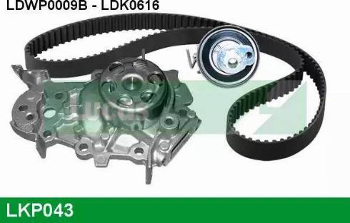 Lucas Engine Drive LKP043 - Water Pump & Timing Belt Set autospares.lv