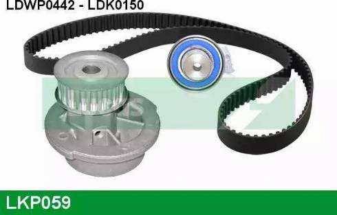 Lucas Engine Drive LKP059 - Water Pump & Timing Belt Set autospares.lv