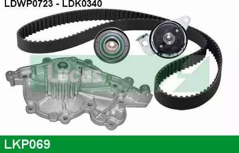 Lucas Engine Drive LKP069 - Water Pump & Timing Belt Set autospares.lv