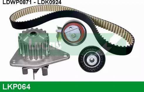 Lucas Engine Drive LKP064 - Water Pump & Timing Belt Set autospares.lv