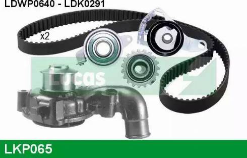 Lucas Engine Drive LKP065 - Water Pump & Timing Belt Set autospares.lv