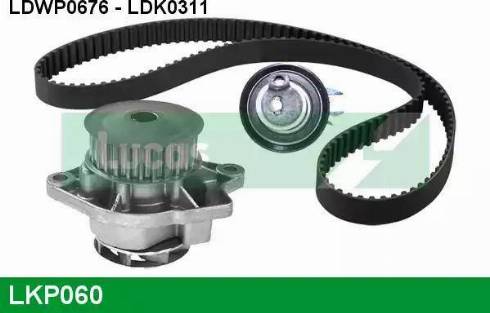Lucas Engine Drive LKP060 - Water Pump & Timing Belt Set autospares.lv