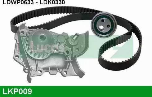 Lucas Engine Drive LKP009 - Water Pump & Timing Belt Set autospares.lv