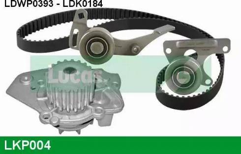 Lucas Engine Drive LKP004 - Water Pump & Timing Belt Set autospares.lv