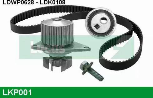 Lucas Engine Drive LKP001 - Water Pump & Timing Belt Set autospares.lv