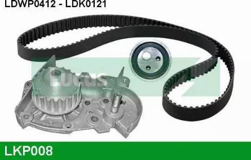 Lucas Engine Drive LKP008 - Water Pump & Timing Belt Set autospares.lv