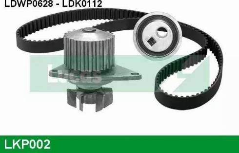 Lucas Engine Drive LKP002 - Water Pump & Timing Belt Set autospares.lv