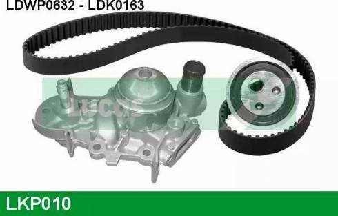 Lucas Engine Drive LKP010 - Water Pump & Timing Belt Set autospares.lv