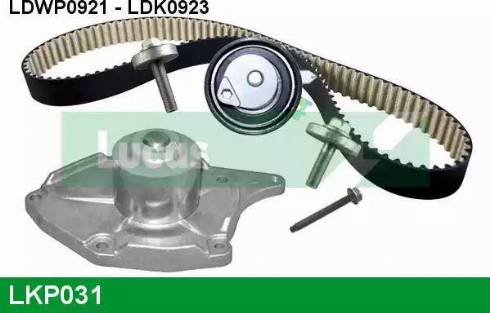 Lucas Engine Drive LKP031 - Water Pump & Timing Belt Set autospares.lv