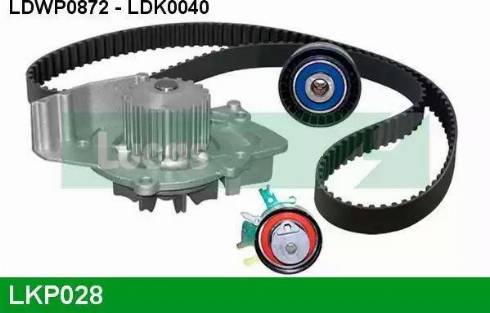 Lucas Engine Drive LKP028 - Water Pump & Timing Belt Set autospares.lv