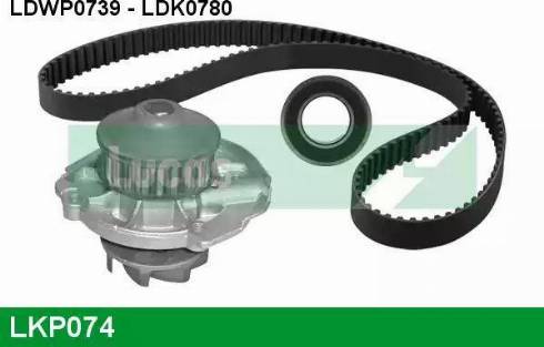 Lucas Engine Drive LKP074 - Water Pump & Timing Belt Set autospares.lv