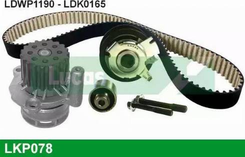 Lucas Engine Drive LKP078 - Water Pump & Timing Belt Set autospares.lv