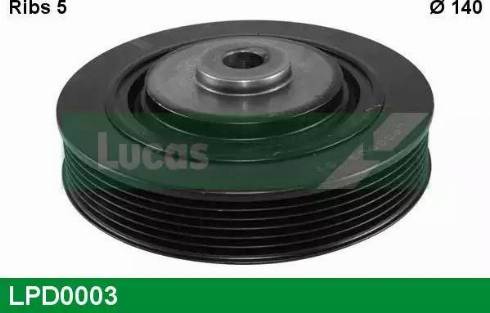 Lucas Engine Drive LPD0003 - Belt Pulley, crankshaft autospares.lv